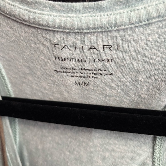Tahari Essential Scoop Neck Tank Top Green Blue Size Medium - Picture 2 of 4